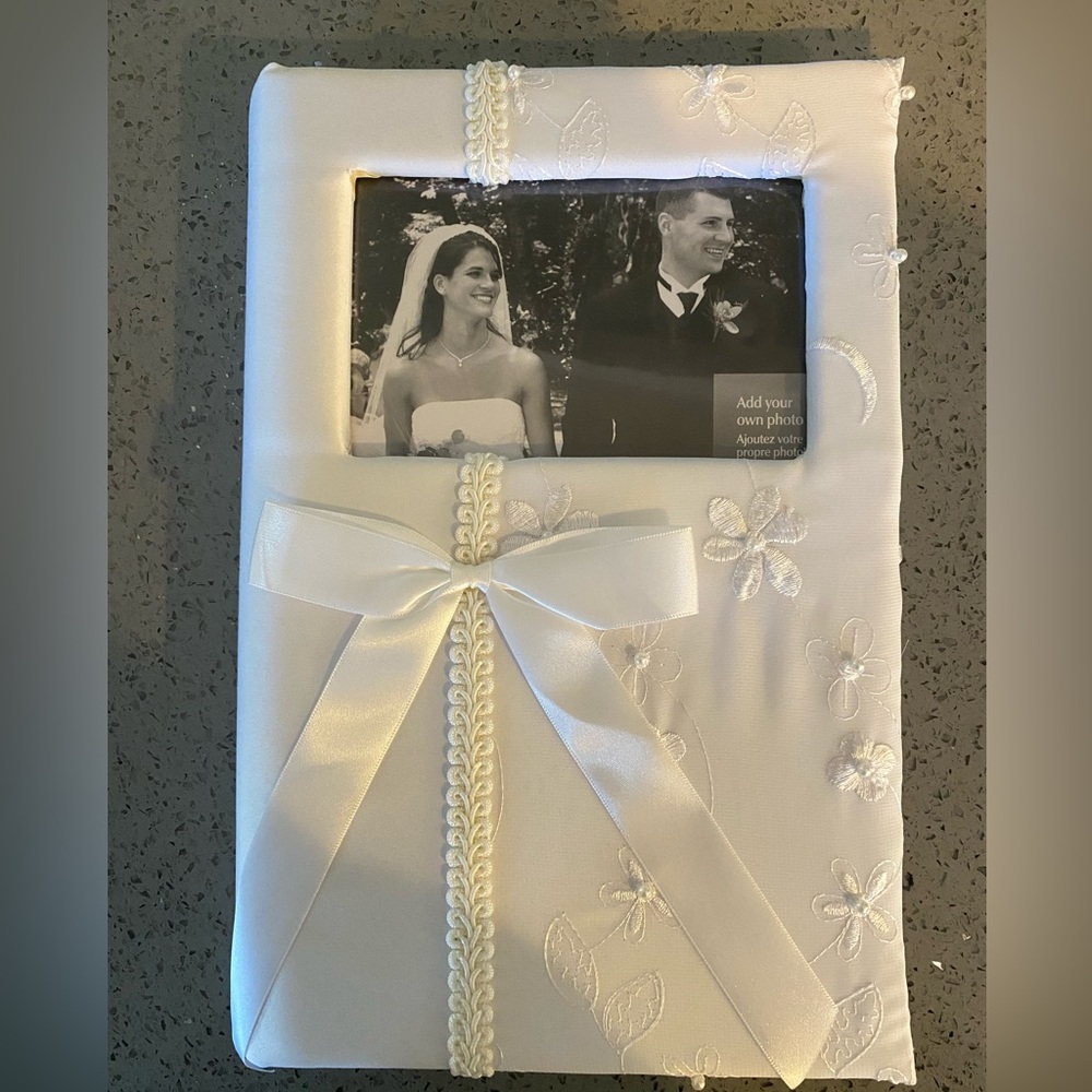 White photo album
